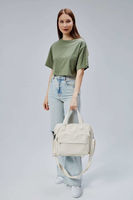 Zoozie Bags Bolsa Tote de Lona Crema Zoozie Bags Bolsa Tote de Lona Crema
